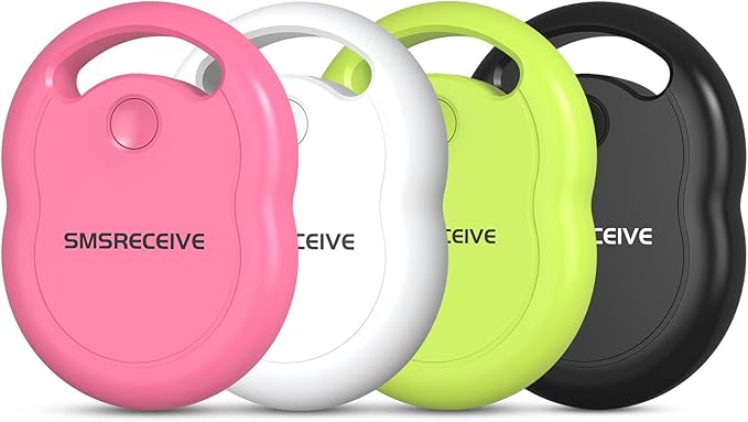 Air Tracker Tags-4 Pack [Apple MFI Certified], Smart Bluetooth Tracker Works with Apple Find My APP (iOS Only, Not for Android), Key Finder and Item Locator Smart Tag for Keys, Luggage, Backpack