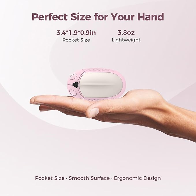 Classic Hand Warmers Rechargeable 2 Pack, AI Temperature Control Pocket Size Electric Handwarmers, Quick Charge Portable Hand Warmer Great Gift for Christmas Outdoors, Hunting, Golf, Camping