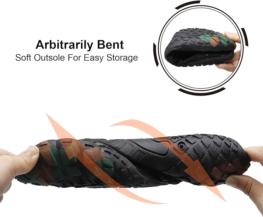 L-RUN Barefoot Water Shoes Women Mens Aqua Sock Athletic Hiking Water Sports Shoes for Swim Beach Pool Sand Diving Walking