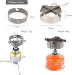 BRS Stove BRS-3000T Stove and Windscreen Ring Combo Set with Cross-stand Titanium Windshield Camp Stove Wind Screen with Storage Box for Camping Hiking Backpacking