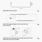 ONETIGRIS SUPRAGRIS Camping Cot, Support Up to 400lbs, Lightweight Comfortable Folding Bed for Camping, Hiking, Backpacking, Travel, Car Trips, Office Nap (Black)