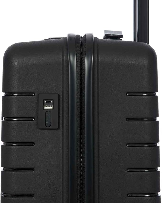 Bric's B|Y Ulisse 21-Inch Spinner - Luxury Carry-On Luggage With Spinner Wheels - Hard Shell Suitcases Made From Durable Polypropylene and Polycarbonate - Black