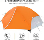 Forceatt Tent for 2 and 3 Person is Waterproof and Windproof, Camping Tent for 3 to 4 Seasons,Lightweight Aluminum Pole Backpacking Tent Can be Set Up Quickly,Great for Hiking
