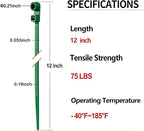 200 PCS 12 inch Green Zip Ties with Screw Hole 70lbs Mountable head Cable Ties Straps Multipurpose Heavy Duty Nylon Cable Zip Ties with Screw Mounting Hole