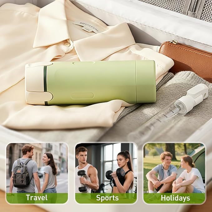 AprYew 4 in 1 Travel Dispenser Bottles Refillable, 4 Pack 30ML Travel Bottles for Toiletries, Travel Size Shampoo and Conditioner Bottles,for Vacation Business Trip (White)
