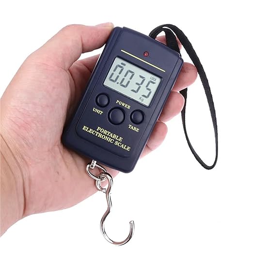 Luggage Weight Scale, 40kg/10g Mini Digital Scale for Fishing Luggage Travel Weighting Steelyard Hanging Electronic Hook Scale, Kitchen Weight Tool,for Travel