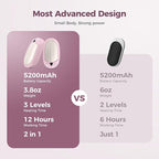 Classic Hand Warmers Rechargeable 2 Pack, AI Temperature Control Pocket Size Electric Handwarmers, Quick Charge Portable Hand Warmer Great Gift for Christmas Outdoors, Hunting, Golf, Camping