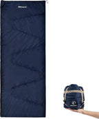 REDCAMP Ultra Lightweight Sleeping Bag for Backpacking, Hiking, Comfort for Adults Warm Weather, with Compression Sack