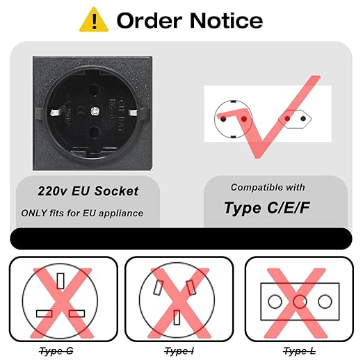 Yinleader 1000W 110V to 220V EU Voltage Converter Transformer Step Up/Down Converter 110/120 Volt - 220/230/240 Volt w/US Power Cord(NO 220V Power Cord)