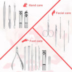 Cute Manicure Set for Women,Nail Clipper Grooming Kit for Teen Girls, Girlfriend, Wife, Mom,Small Gift Idea for Christmas Stocking Stuffers or Birthday Gift
