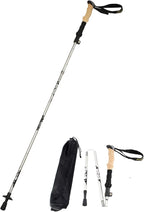 Aluminum Collapsible Ultralight Travel Trekking Hiking Pole for Men and Women (Fits 5'3" - 6'2")
