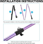 AISUNOURDOOR Lightweight Adjustable Trekking Poles, Aluminum Collapsible Travel Hiking or Walking Sticks for Women Children, with One Disposable Raincoat