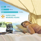 Portable Desk Fan, D Battery Operated Fan for Hurricane, Powered Fan by USB Cable 214H Long Lasting with Timer 6'' Portable for Outdoor Camping Quiet 3 Speeds for Office Bedroom