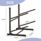 Kayak Storage Rack, Heavy-Duty Metal Kayak Storage Rack Adjustable Freestanding Kayak Stand, Canoe and Paddleboard Kayak Rack for Indoor & Outdoor Use