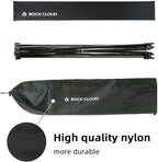 ROCK CLOUD Portable Camping Table Ultralight Aluminum Camp Table Folding Compact Beach Table for Camping Hiking Backpacking Outdoor Picnic, Reinforced Small