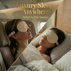 MATASSE 100% Mulberry Silk Sleep Mask 22 Momme Grade 6A -3D Contoured Eye Mask for Sleeping, 14mm Deep Eye Cups, Total Blackout Blindfold for Women Men, Adjustable Strap, Side Sleeper