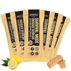 Roundhouse Provisions by Chuck Norris Emergency Food Bars - High Calorie Lemon Shortbread, 14 Vitamins & Minerals - Whole Grain Sorghum, 5-Year Shelf Life - Survival Rations for Crisis & Adventure