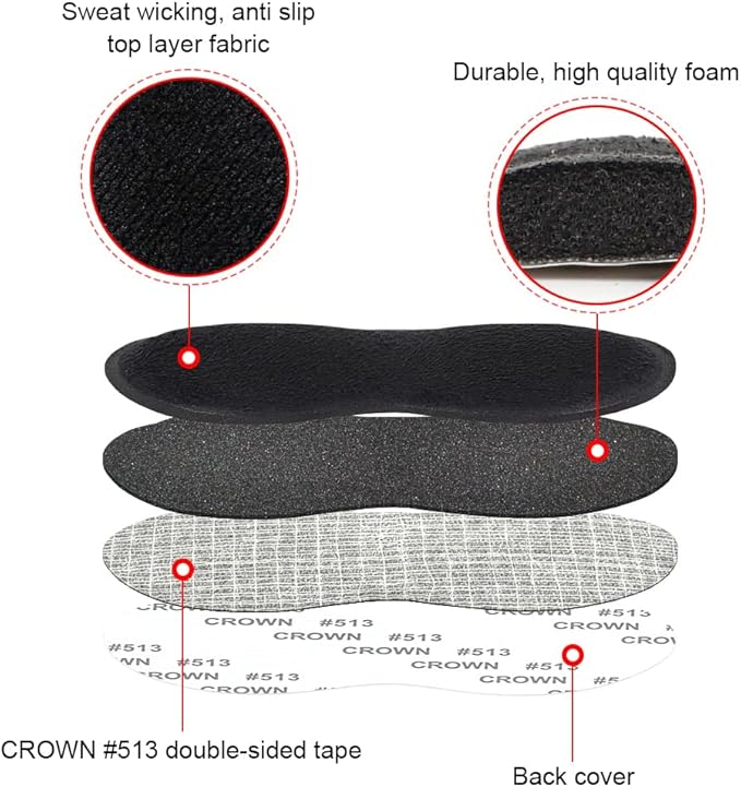 Dr. Foot’s Heel Grips for Men and Women, Self-Adhesive Heel Cushion Inserts Prevent Heel Slipping, Rubbing, Blisters, Foot Pain, and Improve Shoe Fit (Multicolor - 4 Pairs)