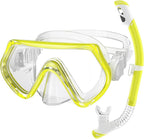 Snorkeling Gear for Kids, Kids Snorkel Set for Ages 3-14, Anti-Fog Diving Mask and Dry Top Snorkel Combo Set, Unisex Swimming Goggles