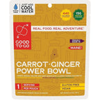 GOOD TO-GO Carrot-Ginger Power Bowl Stove-Free® (Single Serving) | No Stove Required! Camping Backpacking Food | Just Add Water Backpacking Meals | Dehydrated Meals Taste Better Than Freeze Dried