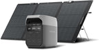 EF ECOFLOW Solar Generator Delta 3 with 160W Solar Panel, 1024Wh Portable Power Station, LFP Battery 1800W AC/100W USB-C Output, Full Charge in 56 Min for Home Backup Power, Camping & RVs