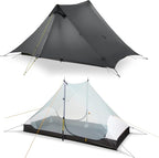 LANSHAN Ultralight Tent 3-Season Backpacking Tent for 1-Person or 2-Person Camping, Trekking, Kayaking, Climbing, Hiking