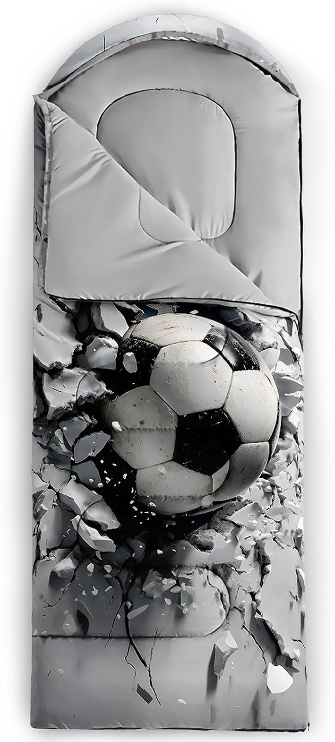 QOOMO Animals Camping Sleeping Bags,3 Season Warm & Cool Weather,Lightweight,Waterproof Sleeping Bags for Adults & Kids,Traveling,and Outdoors,Camping Gear Equipment