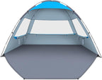 Gorich Beach Tent Sun Shelter for 3/4-5/6-7/8-10 Person with UPF 50＋ UV Protection, Lightweight & Easy Setup Beach Shade Canopy, Portable Beach Shade Tent Beach Cabana