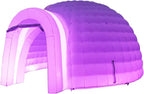 SAYOK Outdoor Portable Inflatable Igloo Dome Tent with Led Light for Party Wedding Event Camping