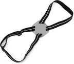 Luggage Straps Bag Bungees for Add a Bag Easy to Travel Suitcase Elastic Strap Belt (Gray, M)