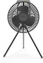 Claymore V600+ Warm Gray Rechargeable Portable Fan – 7,800mAh Battery, 4-Speed BLDC Ultra-Quiet Air Circulator USB-C Charging 32 Hrs Runtime Tripod Mountable Adjustable for Camping, Indoor, Outdoor