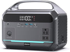 Portable Power Station 90,000mAh, 288Wh LiFePO4 Battery Backup w/ 2× 350W (600W Surge) 110V Pure Sine Wave AC Outlets, Solar Generator for Home Backup, CPAP, RV, Camping, Off-Grid & Emergency Power
