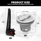 3Pcs Boat Air Valve, Double Seal Inflatable Boat Air Gas Valve Replacement for Inflatable Raft Dinghy Kayak Canoe with Filter Mesh and 8-Groove Spanner