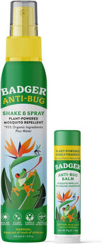 Badger Bug Repellent, Easy to Use Travel Stick, DEET-Free Mosquito Repellent & Insect Protection, Certified Organic Essential Oil Balm