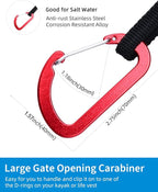 OCEANBROAD Kayak Paddle Leash Stretchable Strap Lanyard Rope for SUP Kayaking Boating Canoeing Fishing Pole Rod 4-7 Feet