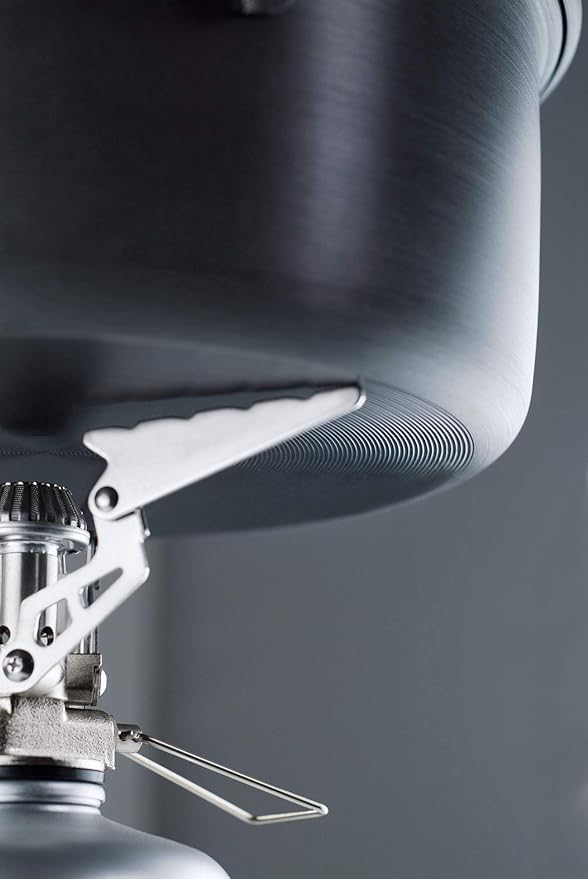 GSI Outdoors Halulite Aluminum Pot, Lightweight Hard Anodized Aluminum Camp & Backpacking Cookware with Lid & Folding Handle