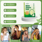 Motion Sickness Patches - Sea Sickness Patches for Cruise, Seasickness Patch Non Drowsy Behind Ear for Car, Sea, Air Sickness, Travel Essentials for Adults and Kids. 24 Count