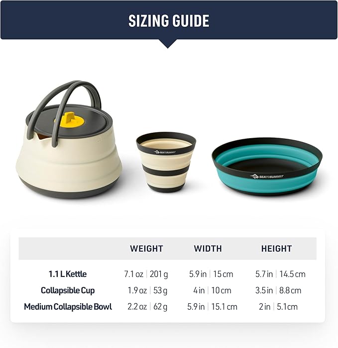 Sea to Summit Frontier Ultralight Collapsible Kettle Cook Set
