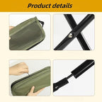 Portable Camping Stool and Folding Small Chair - Compact Folding Stool, Picnic Hiking Fishing Outdoor Footstool for Hiking and Trekking(Green,Medium)