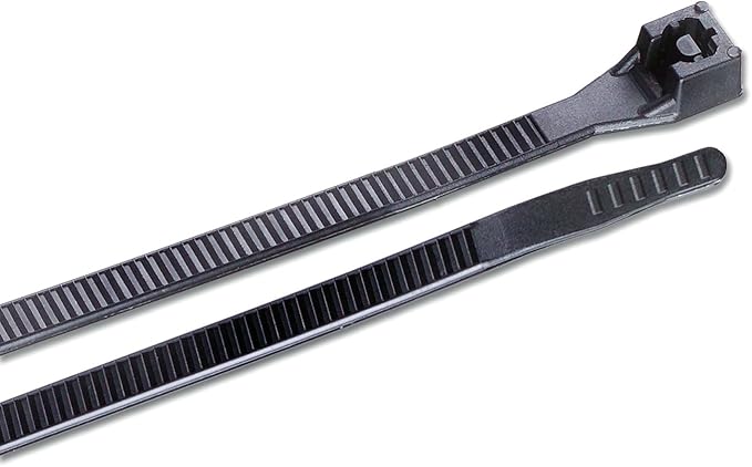 Gardner Bender 45-315UVB Heavy-Duty Cable Ties, 14 inch, 75 lb tensile, Electrical Wire and Cord Management, Nylon Zip Tie, 8 pk, UV Resistant Black