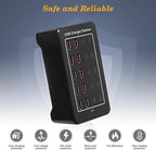 USB C Charger Block 100W USB C Charging Station, 20Port (20A) Multiple Charging Hub Desktop 10 Port USB Charger Compatible for Apple iPhone, iPad, Samsung, Pixel, Cell Phone, Tablets, Office Home Use