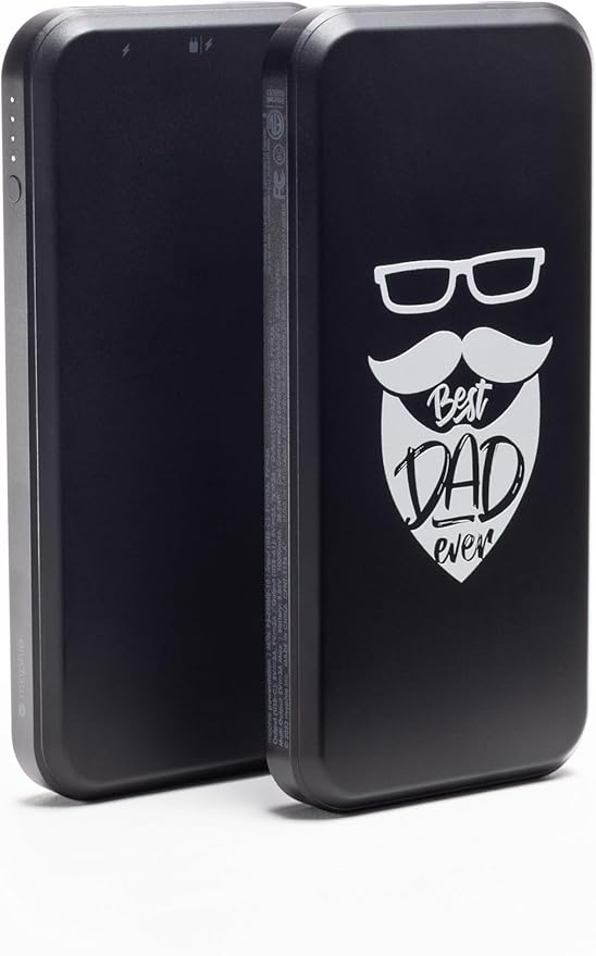 Mophie powerstation prime10 - Portable Power Bank with 10,000mAh Internal Battery, 18W USB-C PD Fast Charging, Charge 3 Devices Simultaneously, LED Power Indicator, Best Dad