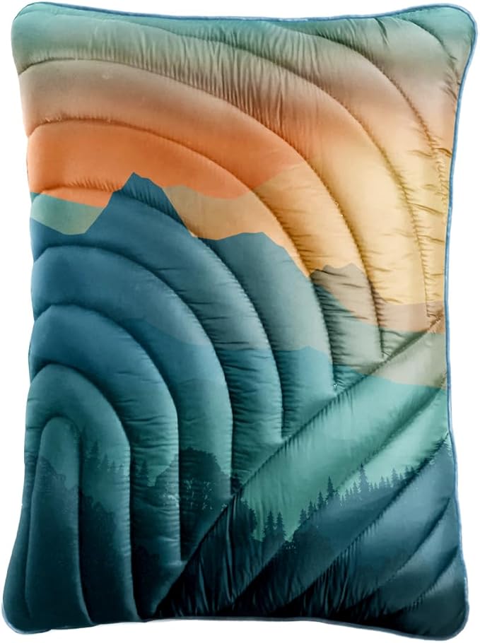 Camping Pillow,Supportive Compressible Travel Pillow Large Size Lightweight Camp Pillow with Storage Bag for Camping,Hiking,Backpacking,Airplane