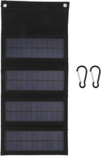 Jeanoko 1PCS 40W Foldable Solar Panel Charger, Low Light Solar Panel, High Conversion Efficiency for Backpacking for Camping,Portable Solar Panel Kit(Black)