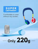 Portable Neck Fan, Hand-Free Fan, 5 Speeds, Foldable, Twistable, Lightweight, Rapid Cooling, Fashion, Quiet, Rechargeable, Summer Gift (Dark Blue Red)