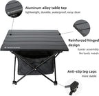 ROCK CLOUD Portable Camping Table Ultralight Aluminum Camp Table with Storage Bag Folding Beach Table for Camping Hiking Backpacking Outdoor Picnic