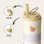 BOTTLE BOTTLE Insulated Water Bottle 24oz with Straw Lid and Handle for Sports Travel Gym Stainless Steel Water Bottles Double-Wall Vacuum Metal Leak Proof BPA-Free