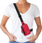 Peicees Small Crossbody Bag for Men Women Mini Sling Bag Travel Running Phone Daypack Cross Body Shoulder Bags with Keyholder