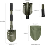 Mini Folding Camping Shovel, Lightweight Portable Small Tactical Survival Shovel, High Carbon Steel Military Shovel Entrenching Tool for Outdoor, Hiking, Digging, Backpacking, Car Emergency, Off Road