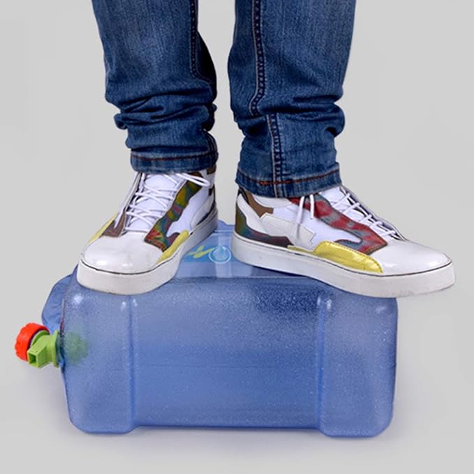 Yinuoday 2.6 Gallon Water Containers, BPA-Free Camping Water Storage Jug Drink Dispenser with Spigot, Water Canteen for Outdoor Camping Hiking Picnic Hunting